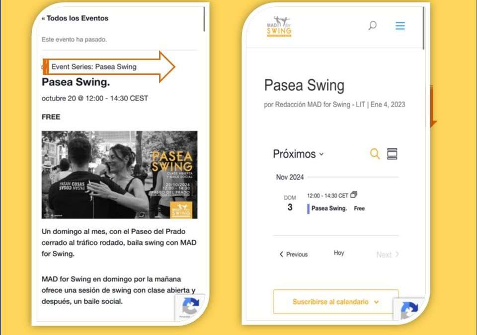 ¿Cuándo es el próximo Pasea Swing? y más preguntas que tú puedes resolver