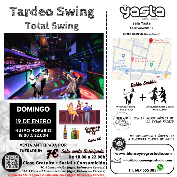 Academias, Clases y Eventos de Swing, Lindy Hop, Jazz Step, Rock & Roll y West Coast Swing en Madrid (Spain)